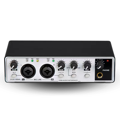 Interfaz De Audio Tarjeta De Sonido Phantom Pc Estudio Mic