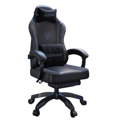Silla Gamer Con Soporte Lumbar Reclinable 135° Y Reposapies