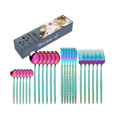 Imagen 2 del producto Set Cubiertos De Mesa Tornasol Acero Inoxidable 24 Piezas