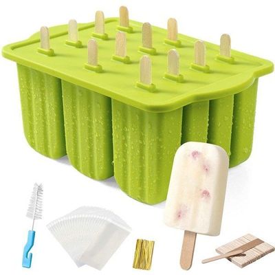 Molde Silicona De Helados Paleta + Accesorios Preparación