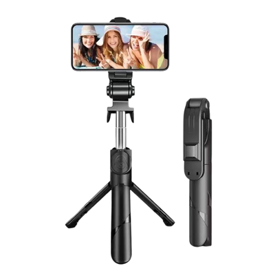 Estabilizador Trípode Selfie Stick Mando Bluetooth Y LED