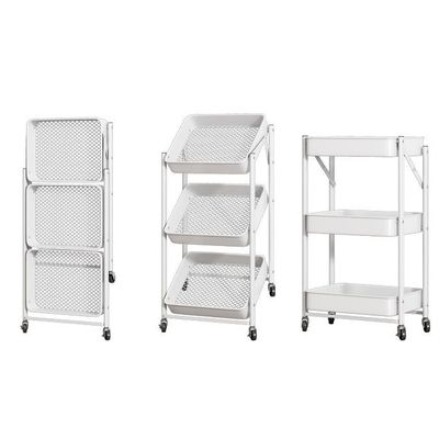 Imagen 2 del producto Estante Organizador Plegable Cocina Baño 3 Niveles - Negro