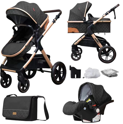 Imagen 2 del producto Coche Cuna Accesorios Bebé 5 En 1 Plegable Multifuncional