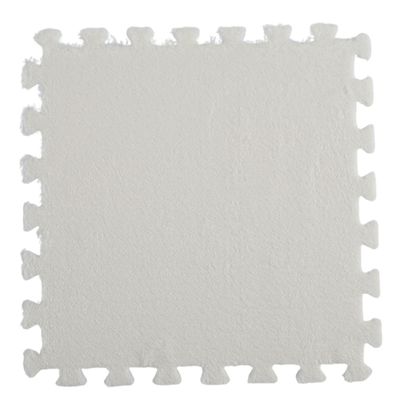 Imagen 2 del producto Pack 6 Alfombras Rompecabezas Felpa Shaggy 30x30 cm Armables