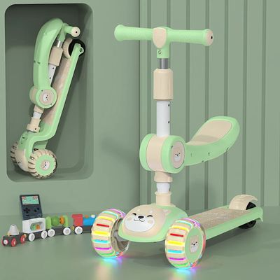 Imagen 2 del producto Scooter Plegable Monopatin Ajustable Con Luces LED