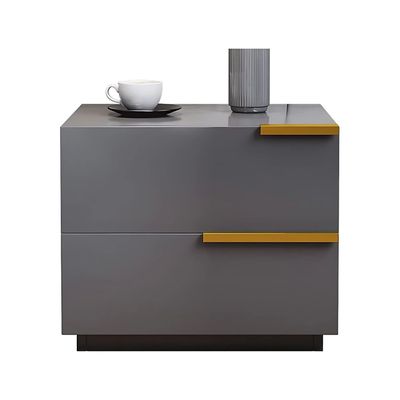 Imagen 1 del producto Mesa De Noche Velador 2 Cajones 50x42x47cm Moderno Elegante