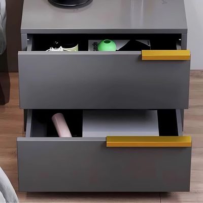 Imagen 2 del producto Mesa De Noche Velador 2 Cajones 50x42x47cm Moderno Elegante