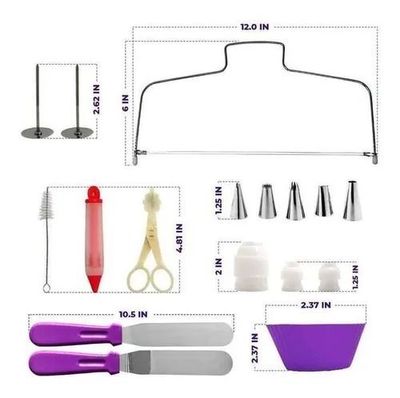 Imagen 2 del producto Set De Decoración De Reposteria 106 Piezas Base Giratoria 360°