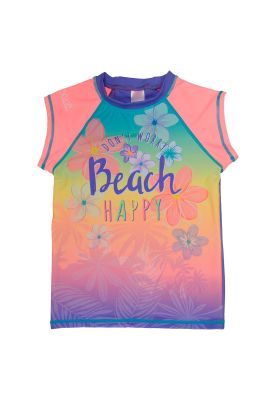 Polera Niña Manga Corta UV50 H2O Wear