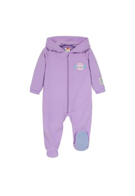 Pijama Bebé Niña Entero c/Gorro Polar Sustentable Lila H2O Wear