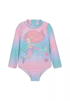 Traje de Baño Bebe Niña Entero UV50 M/Larga Sublimado H2O Wear