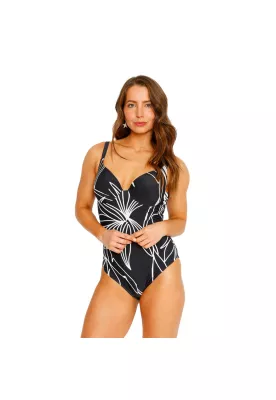Traje de Baño Entero Copas para Mujer Negro