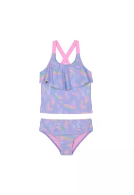 Traje de Baño Niña Tankini Vuelo UV50 H2O Wear Lila