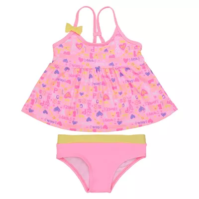 Traje de Baño Bebe Niña Tankini UV 30 H2O Wear Rosado