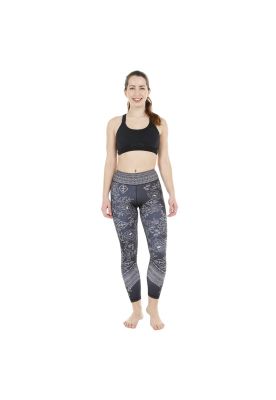 Mujer Calza Legging H2O Wear Estampado Localizado Negro Pizarra