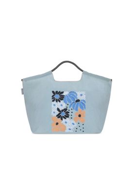 Bolso Bordado Flowers H2O Wear Celeste