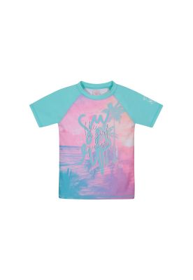 Traje de Baño Niña Polera UV50 M/Corta H2O Wear Calipso