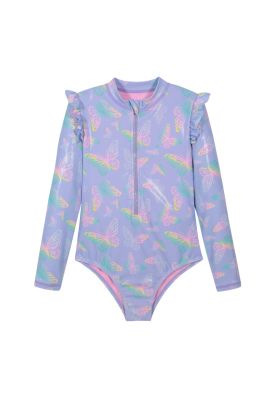 Traje de Baño Niña UV50 M/Larga H2O Wear Lila
