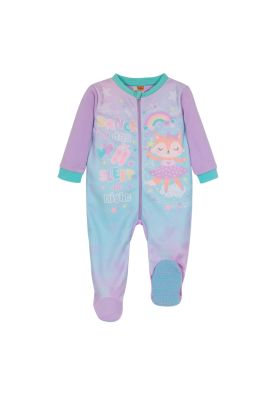 Pijama Bebé Niña Entero Polar Sustentable Lila H2O Wear