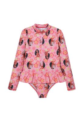 Traje de Baño Niña Entero UV50 M/Larga Princesas Disney