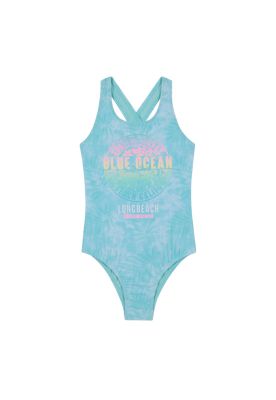 Imagen 2 del producto Traje de Baño Niña Entero UV30+ H2O Wear Turquesa