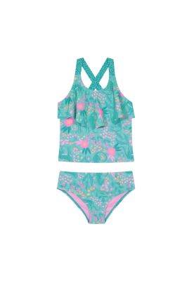 Traje de Baño Niña Tankini Vuelo UV50 H2O Wear Turquesa