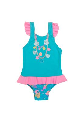 Traje de Baño Bebe Niña UV 30 H2O Wear Turquesa
