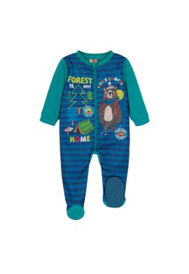 Pijama Bebé Niño Entero Polar Sustentable Azul H2O Wear