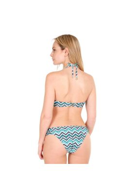 Imagen 2 del producto Traje de Baño Bikini Mujer H2O Wear Copa Bandeau Turquesa