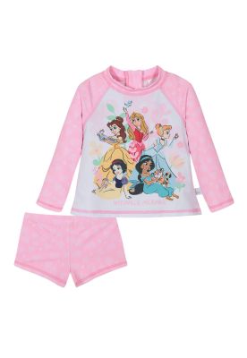 Traje de Baño Bebe Niña Set UV50 M/Larga Disney Princesas