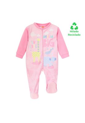 Pijama Bebé Niña Polar Sustentable H2O Wear Rosa