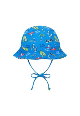 Gorro UV 50+ para Bebe Niño Celeste