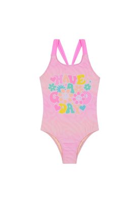 Traje de Baño Entero Niña UV30+ H2O Wear Rosado Sublimado