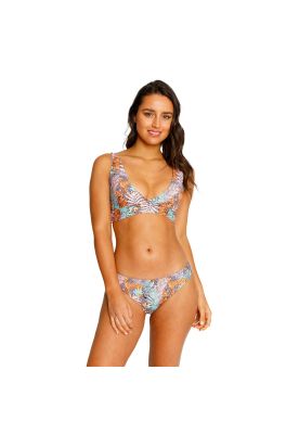 Traje de Baño Bikini Top Two Ways para Mujer Morado