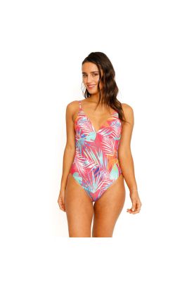 Imagen 2 del producto Traje de Baño Entero Estampado para Mujer Rojo