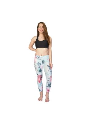 Imagen 2 del producto Mujer Calza Legging H2O Wear Flores Celeste
