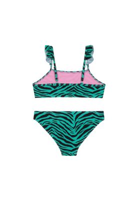 Imagen 2 del producto Traje de Baño Bikini UV30+ con Vuelos para Teens Niña Verde