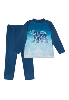 Pijama Niño Polar Sustentable H2O Wear Azul
