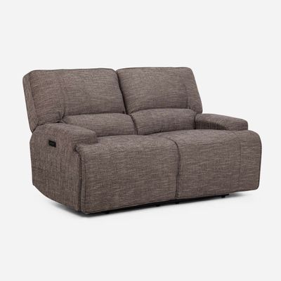 Sofá Reclinable Rosen Jagger Eléctrico 2 Cuerpos Tela Taupe