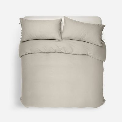 Imagen 2 del producto Funda Plumón Lino-Algodón Pure Liso Verde Oliva Super King