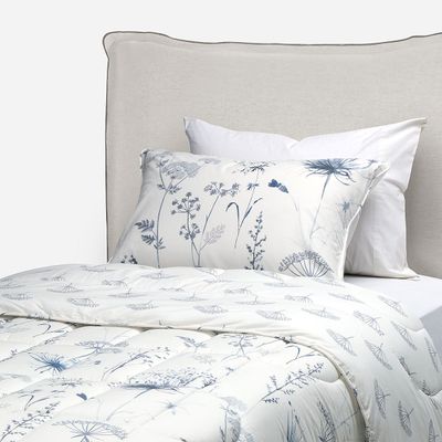 Imagen 2 del producto Plumón Algodón Reversible Valencia Azul/Blanco 1,5 Plazas