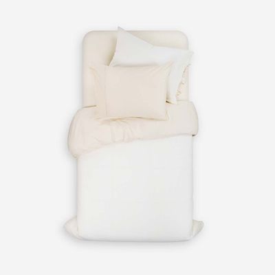 Imagen 2 del producto Set Funda de Plumón + Sábana Inferior Pure Blanco 1.5 Plazas