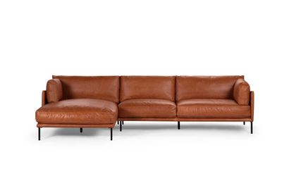 Imagen 2 del producto Sofá Seccional Rosen Thamova Izquierdo Cuero Zapallo