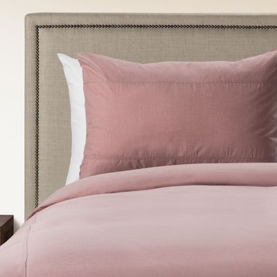 Funda Plumón Rosen Stamp Unicolor Súper King Rosa