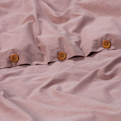 Imagen 2 del producto Funda Plumón Rosen Stamp Unicolor Súper King Rosa