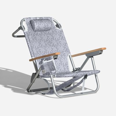 Silla de Playa Tela Aralia Froens Gris
