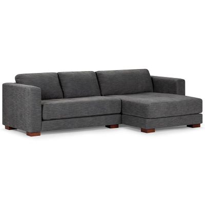 Sofá Seccional Rosen Copeland Derecho Tela Grafito