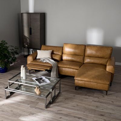 Imagen 2 del producto Sofá Reclinable Jensen Eléctrico Derecho Cuero Whiskey