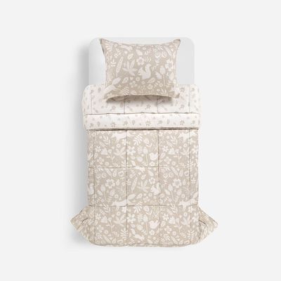 Plumón Microfibra Reversible Kids Garden 1,5 Plazas