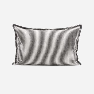 Imagen 2 del producto Funda de Cojín Velvet Stripes 60 x 40 cm Grafito